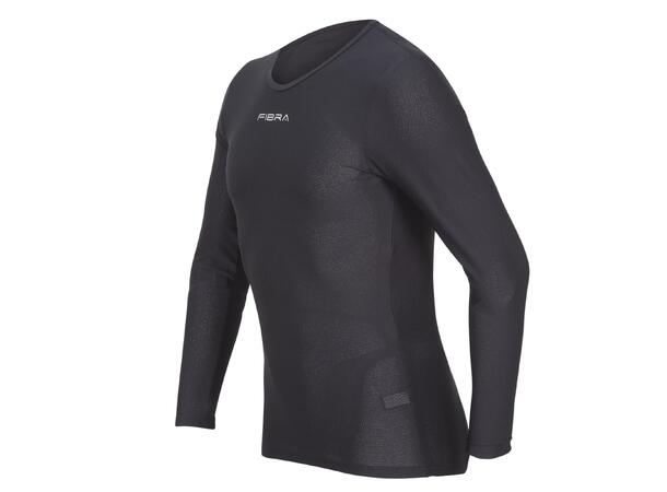 FIBRA Xtrm Base Top Jr Sort 128 Fukttransporterende teknisk undertøy 