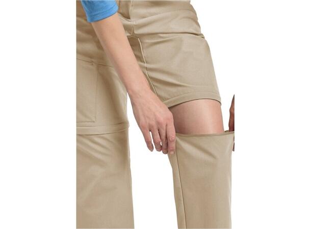 JW Pico Trail Zip Off Pants W Beige 34R Jack Wolfskin Turbukse til dame 