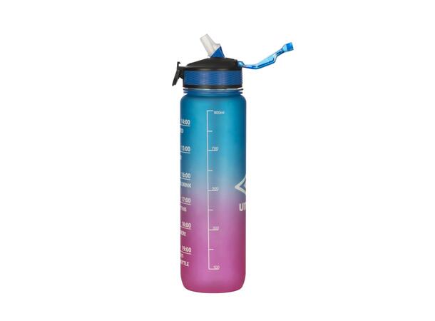 UMBRO Aqua Water Bottle Rosa 1L Drikkeflaske med motivasjonstekst 