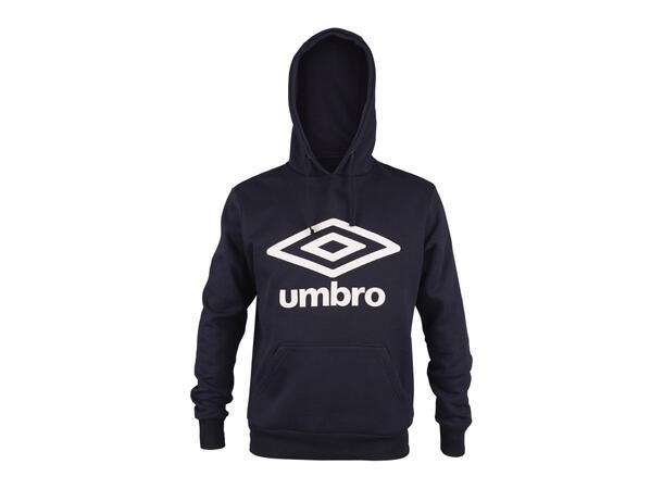 UMBRO Basic Logo Hood jr Marine 116 Hettegenser med Umbrologo og lomme 