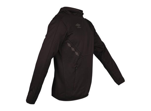 UMBRO Core Tech Hoodie Sort XS Hettegenser i resirkulert polyester 