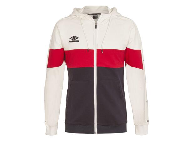 UMBRO Core X Hood Jacket J Hvit 116 Hettejakke i bomull 