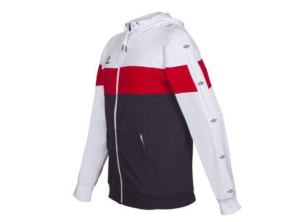 UMBRO Core X Hood Jacket J Hvit 116 Hettejakke i bomull 