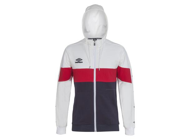 UMBRO Core X Hood Jacket J Hvit 116 Hettejakke i bomull 