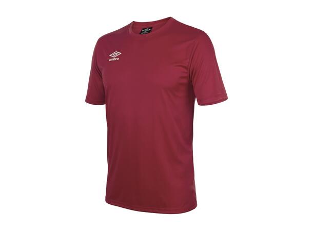 UMBRO Cup SS Jersey jr Burgunder 164 Spillertrøye i 100% polyester 