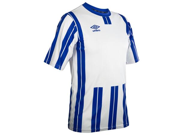 UMBRO Inter Strip Jsy SS Hvit/Blå XS Stripet teknisk spillertrøye 