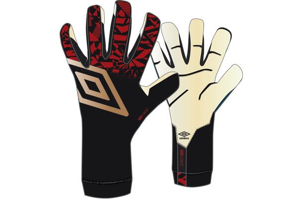 UMBRO Neo League Glove Jr Sort/Gull 4 Keeperhanske 