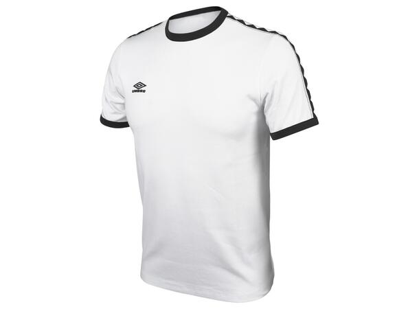 UMBRO Taped Ringer Tee Hvit XS T-skjorte i bomull 