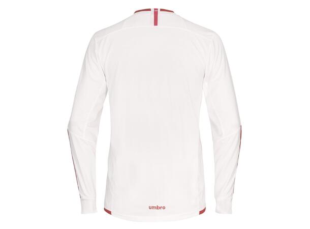 UMBRO UX Elite LS Jsy Hvit/Rød M Flott langermet spillertrøye 