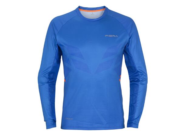 FIBRA Sync Tee Ls Blå S Lett komfortabel Trøye 