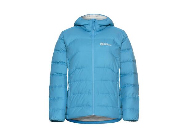 JW Ather Down Hoody W Rds Lys blå L Jack Wolfskin Dunjakke til dame 