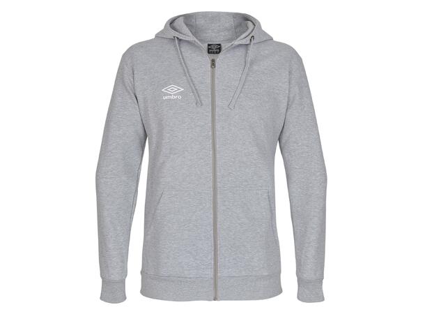 UMBRO Basic Hood Jacket jr Grå 116 Hettegenser med liten logo 