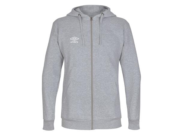 UMBRO Basic Hood Jacket jr Grå 116 Hettegenser med liten logo 
