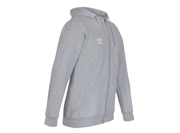UMBRO Basic Hood Jacket jr Grå 116 Hettegenser med liten logo 