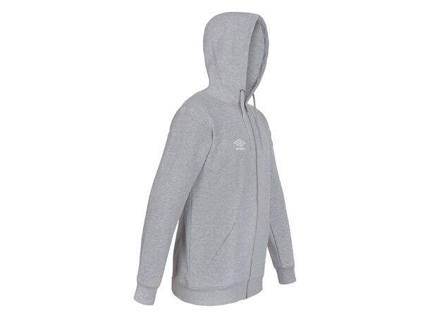 UMBRO Basic Hood Jacket jr Grå 116 Hettegenser med liten logo 