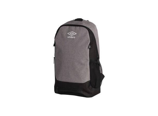 UMBRO Core Backpack Gråmelert 15L Stilig ryggsekk med integrert ballnett 