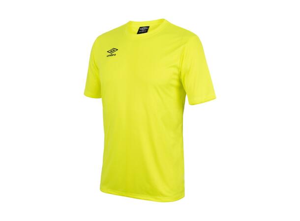 UMBRO Cup SS Jersey jr Neongul 116 Spillertrøye i 100% polyester 