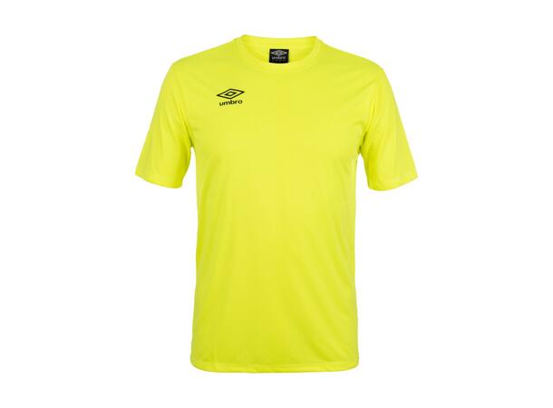 UMBRO Cup SS Jersey jr Neongul 116 Spillertrøye i 100% polyester 
