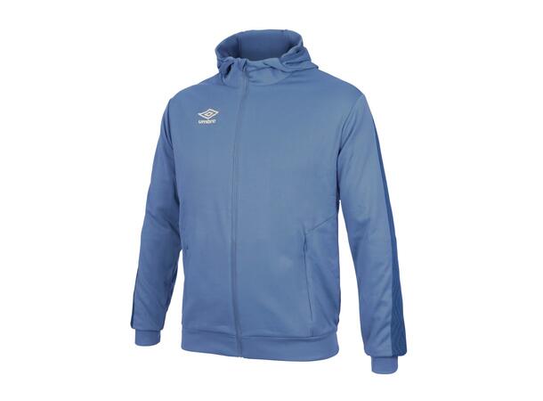 UMBRO Flex Full Zip Hood J Blå 128 Jakke med hette i resirkulert polyester 