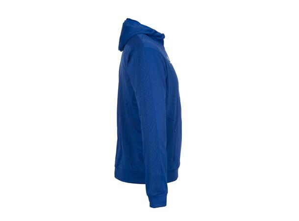 UMBRO Flex Full Zip Hood J MellomBlå 140 Jakke med hette i resirkulert polyester 