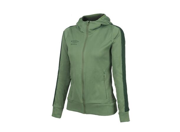 UMBRO Flex Full Zip Hood W Grønn 40 Jakke med hette i resirkulert polyester 