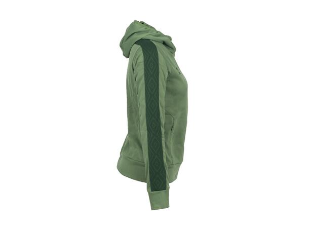 UMBRO Flex Full Zip Hood W Grønn 40 Jakke med hette i resirkulert polyester 