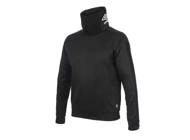 UMBRO Flex High Neck Sweat J Sort 128 Høyhalset genser i resirkulert polyester 