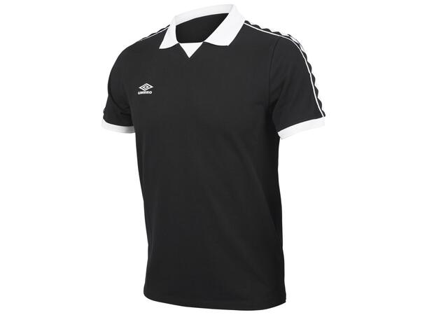 UMBRO Taped Polo Sort XS Polo Pique i bomull 