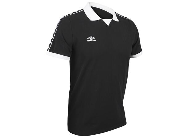 UMBRO Taped Polo Sort XS Polo Pique i bomull 