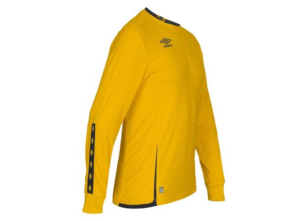 UMBRO UX Elite LS Jsy Gul/Sort XS Flott langermet spillertrøye 