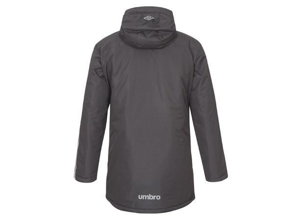 UMBRO UX Elite Team Jacket jr Sort 128 Funksjonell lang vattert klubbjakke 