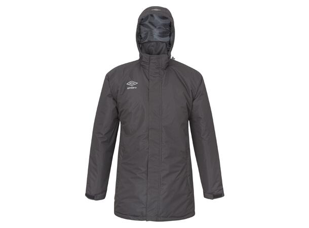 UMBRO UX Elite Team Jacket jr Sort 128 Funksjonell lang vattert klubbjakke 