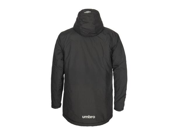 UMBRO UX Pro Team Jacket Sort XXL Funksjonell lang vattert klubbjakke 