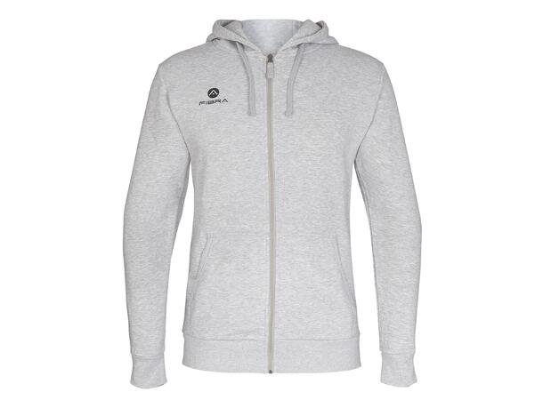 FIBRA Basic Hood Jacket jr Grå 116 Hettegenser med liten logo 