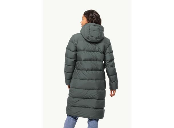JW Frozen Palace Coat W Rds Grønngrå S Jack Wolfskin Lang Dun Parkas 