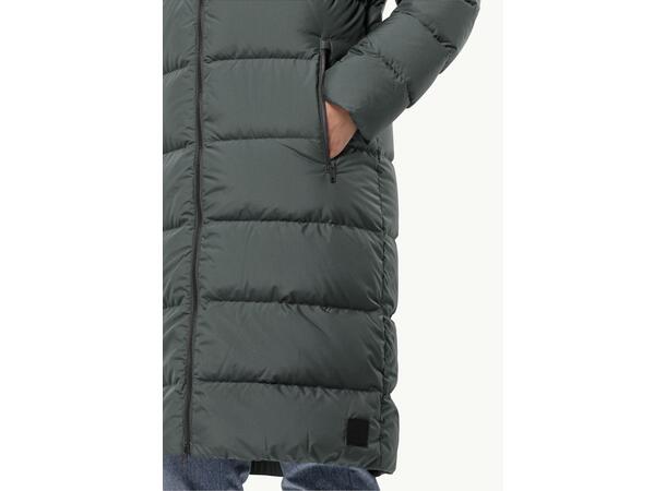 JW Frozen Palace Coat W Rds Grønngrå S Jack Wolfskin Lang Dun Parkas 