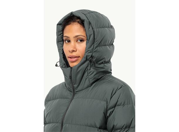 JW Frozen Palace Coat W Rds Grønngrå S Jack Wolfskin Lang Dun Parkas 