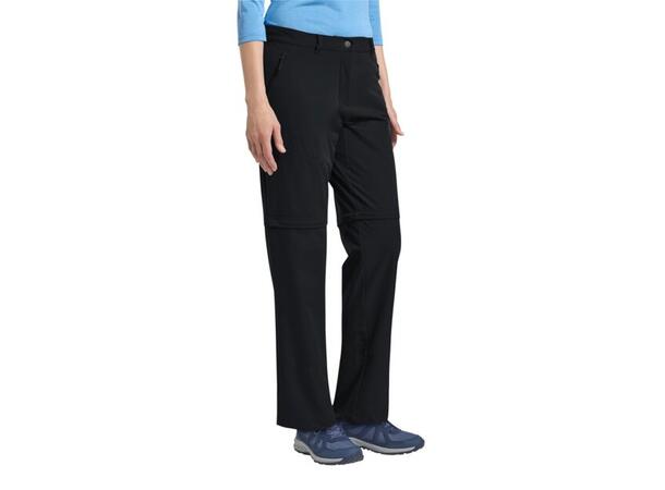 JW Pico Trail Zip Off Pants W Sort 34R Jack Wolfskin Turbukse til dame 