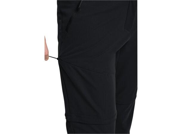 JW Pico Trail Zip Off Pants W Sort 34R Jack Wolfskin Turbukse til dame 