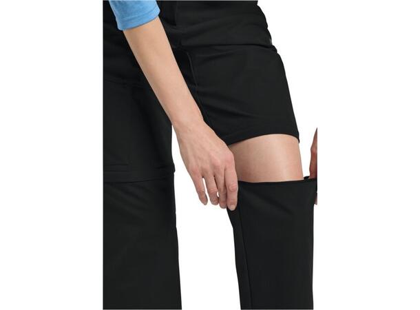 JW Pico Trail Zip Off Pants W Sort 34R Jack Wolfskin Turbukse til dame 