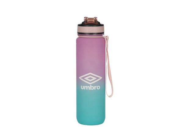 UMBRO Aqua Water Bottle Turkis 1L Drikkeflaske med motivasjonstekst 