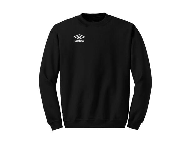UMBRO Basic Crewneck jr Sort 116 Censer med rund hals og Umbro logo 