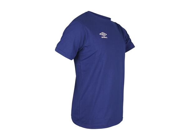UMBRO Basic Tee jr Blå 116 Rundhalset t-skjorte i bomull 