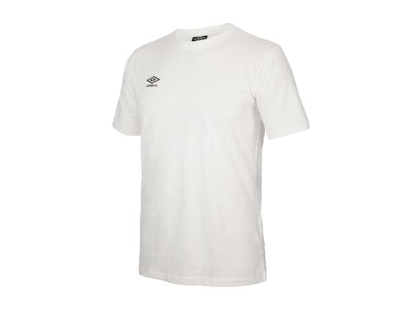 UMBRO Basic Tee jr Hvit 116 Rundhalset t-skjorte i bomull 