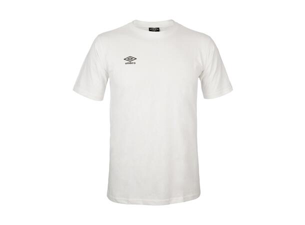 UMBRO Basic Tee jr Hvit 116 Rundhalset t-skjorte i bomull 