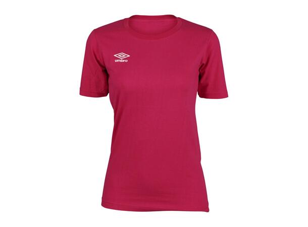 UMBRO Basic Tee jr Rosa 116 Rundhalset t-skjorte i bomull 