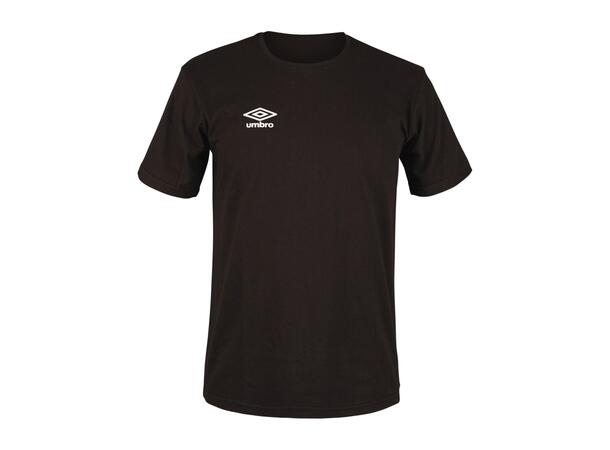 UMBRO Basic Tee jr Sort 116 Rundhalset t-skjorte i bomull 