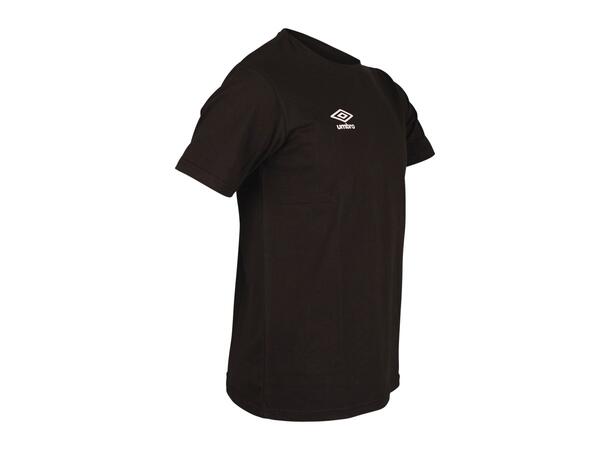 UMBRO Basic Tee jr Sort 116 Rundhalset t-skjorte i bomull 