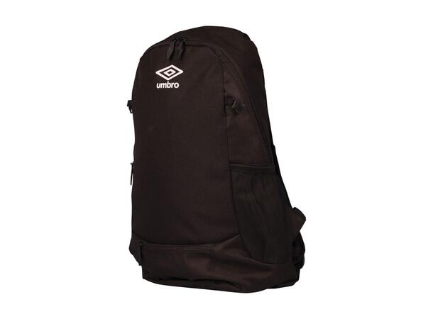 UMBRO Core Backpack Sort 15L Stilig ryggsekk med integrert ballnett 
