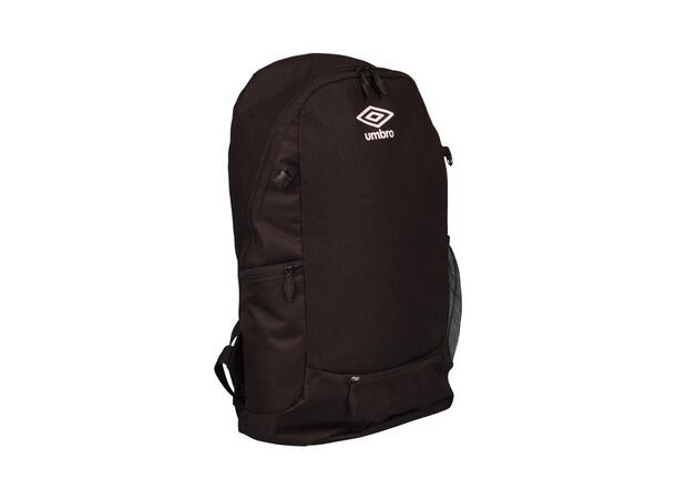 UMBRO Core Backpack Sort 15L Stilig ryggsekk med integrert ballnett 